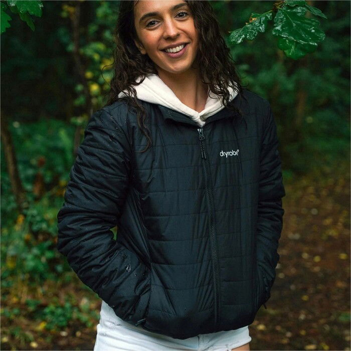 2024 Dryrobe Womens Mid Layer Jacket W100-JCKT - Black